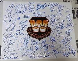 Roddy Piper Shawn Michaels Bret Hart +50 WWE Legends Signed 20x24 Photo PSA/DNA