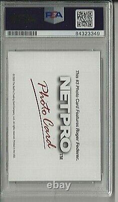 Roger Federer Signed Rookie RC 2003 Netpro Tennis AUTO PSA/DNA #3 Photo Card