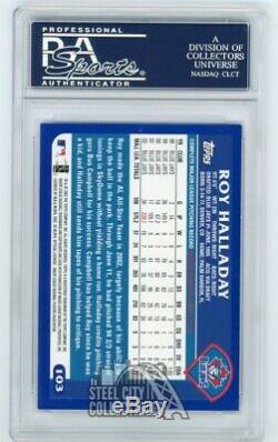 Roy Halladay 2002 Topps Autographed Auto Card PSA/DNA