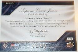 Ruth Bader Ginsburg Signed 2009 Upper Deck Prominent Cuts Psa/dna #'d 2 Of 4