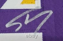 SHAQUILLE O'NEAL Signed LOS ANGELES LAKERS Custom Jersey SZ XL. WITNESS PSA/DNA