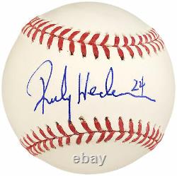 Sale! Rickey Henderson Autographed Mlb Baseball Yankees, A's #24 Psa/dna