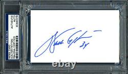 Sale! Walter Payton Autographed 3x5 Index Card Chicago Bears Psa/dna 64590