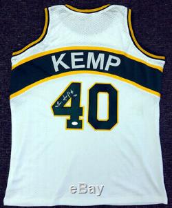 Seattle Sonics Shawn Kemp Autographed Signed White Jersey Psa/dna 55994