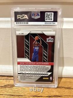 Shai Gilgeous Alexander Signed Auto Prizm Rc Card Psa/Dna Thunder Clippers