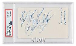 Sharon Tate Signed Autographed Index Card Manson Family Murder PSA DNA N Mint 8