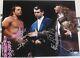 Shawn Michaels & Bret Hart Signed Wwe 16x20 Photo Psa/dna Coa With Vince Mcmahon