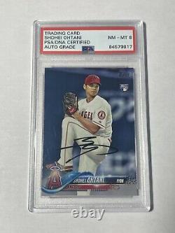 Shohei Ohtani Signed 2018 Topps Series Two Auto Rookie Card PSA/DNA Slab RC #700