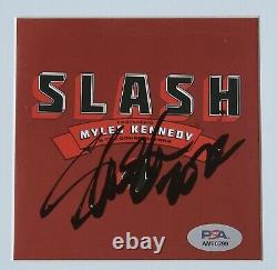 Slash CD Display Psa/dna Certified Coa Signed 4 Singer Autographed Psa Dna Myles