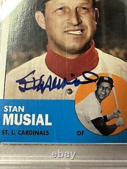 Stan Musial 2012 Topps Heritsge Player Sample Auto Autograph PSA/DNA Authentic