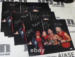 Sting & Kevin Nash Konnan Lex Luger NWO Signed WWE 16x20 Photo PSA/DNA COA WCW
