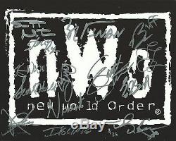 Sting Scott Hall Kevin Nash Steiner Eric Bischoff Signed NWO 8x10 Photo PSA/DNA