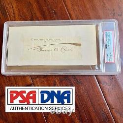 THOMAS EDISON PSA/DNA Cut Signature Autograph Signed Umbrella Signature