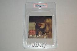 Taylor Swift Autographed Red CD Booklet Cover PSA/DNA Encapsulated