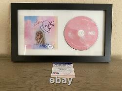 Taylor Swift Signed Framed Lover CD Album Booklet Cover Psa Dna Coa Auto