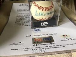 Ted Williams AUTOGRAPHED Baseball PSA/DNA Authentication Grade Mint 9