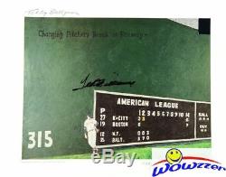 Ted Williams DUAL SIGNED 16x20 Green Monster Litho Green Diamond PSA/DNA LE $550