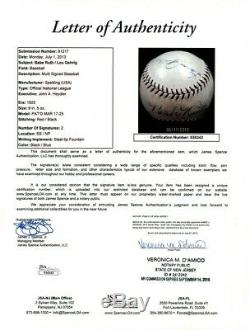 The Finest Babe Ruth & Lou Gehrig Signed Baseball PSA DNA Graded Mint 8