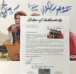 The Goonies cast signed 11x14 photo PSA/DNA COA LOA Cohen Astin Feldman Ke Quan
