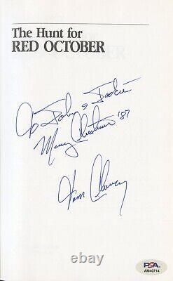 Tom Clancy Signed The Hunt for Red October 1984 1st Ed. Autographed PSA DNA