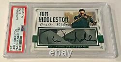 Tom Hiddleston Loki Avengers Signed Auto Custom Cut #'d 1/1 Trading Card PSA/DNA
