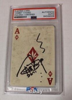 Tommy Chong Autographed Signed Playing Trading Card AUTO PSA/DNA Authentic