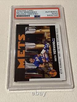 Topps Once Upon a Time in Queens Keith Hernandez Autograph PSA /DNA Signed