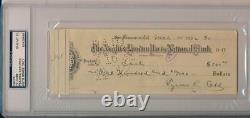 Ty Cobb 1932 DUAL Signed Check PSA DNA 10 AUTO! The Best