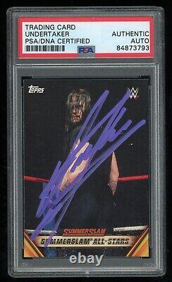 Undertaker PSA/DNA 2019 Topps WWE #MSS-6 Auto Signed Autographed HOF Deadman 793