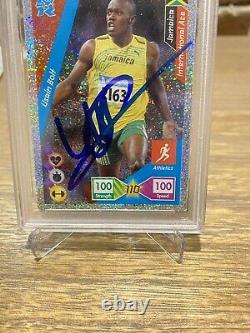 Usain Bolt 2012 Official London Olympics Trading Card Auto Signed PSA/DNA Cert