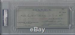 Vince Lombardi Signed Green Bay Packers Psa/dna Certified Autographed Check