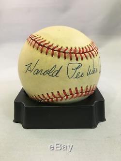 Vintage Harold Pee Wee Reese Full Name Signed Autographed NL Baseball Psa Dna