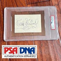 WALT DISNEY PSA/DNA Slab Autograph Album Page Signed Excellent Provenance