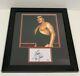 Wwf Andre The Giant Autographed 5x7 Filecard Psa/dna With 11x17 Photo Framed