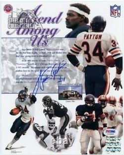 Walter Payton Autographed Chicago Bears 8x10 Photo PSA/DNA LOA