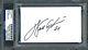 Walter Payton Autographed Signed 3x5 Index Card Chicago Bears Psa/dna 64589