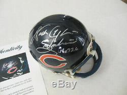 Walter Payton Autographed Signed Chicago Bears Mini Helmet Psa/dna Loa A