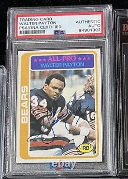 Walter Payton Signed 1978 Topps Card PSA/DNA Certified