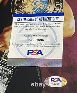 Wwe The Rock Hand Signed Autographed 8x10 Photo With Picture Proof & Psa/dna Coa