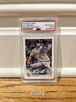 Yu Darvish Signed Autographed 2022 Topps Series 1 Card #309 Padres PSA/DNA