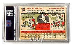 1956 Topps Al Kaline Signé Carte De Baseball #20 Psa/adn