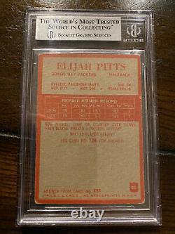 1965 Philadelphia Elijah Pitts #80 Certifié Psa/adn Encased Auto Rookie GB 5x