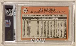 1969 Topps Al Kaline Signé Carte De Baseball Autographiée Psa/adn #410 Tigres Hof