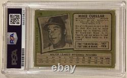 1971 Topps Mike Cuellar Signé Carte De Baseball Autographiée #170 Orioles Psa/adn