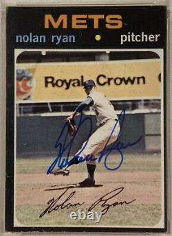 1971 Topps Nolan Ryan Signé Carte De Baseball #513 Psa/adn Auto Grade 10 Mets