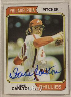 1974 Topps Steve Carlton Signé Carte De Baseball #95 Psa/adn Auto Grade 10 Phillies
