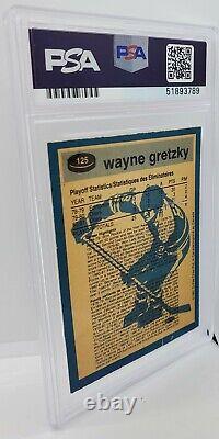 1981-82 OPC Wayne Gretzky SA #125 PSA 7 Autographié DNA/Cert Authentique