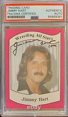 1983 Wrestling All Stars #13 Série Jimmy Hart A Autographiée PSA/DNA Signée Auto