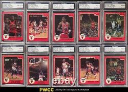 1986 Star Basketball Michael Jordan Rc'86 Auto Set, All Psa/dna