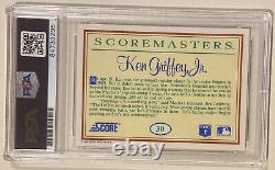 1990 Scoremasters Ken Griffey, Jr. Carte De Baseball Autographiée #30 Psa/adn